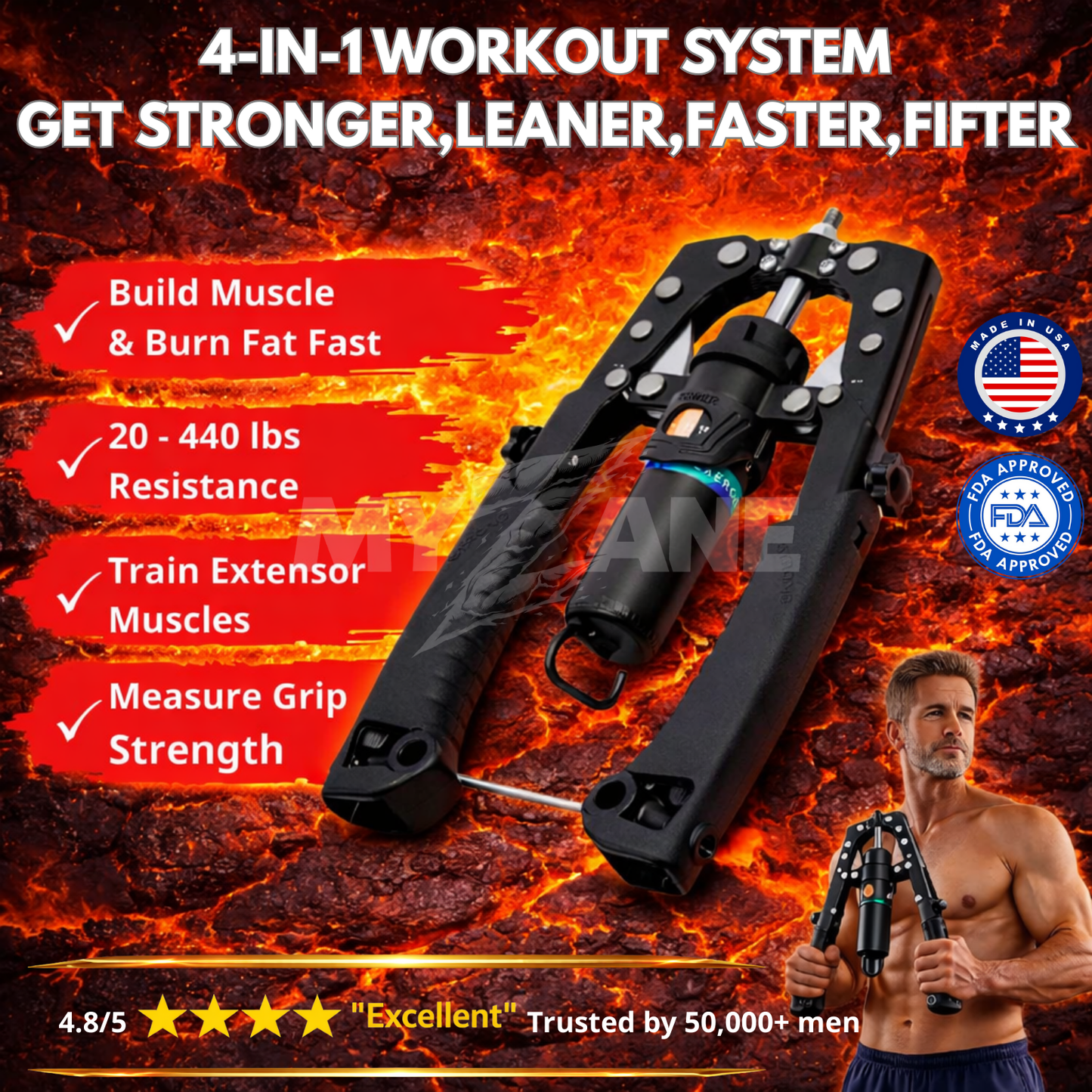 Myzane® Power Twister – Build Full-Body Strength at Home